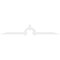 Ekena Millwork Ericson Architectural Grade PVC Gable Bracket, 108"W x 18"H x 2"D x 4"F, 4/12 Pitch GBP108X18X0204ERI00 - alternate 2